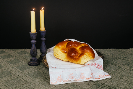 Shabbat Shalom - Traditional Jewish Sabbath ritual Saturday Sabbathの写真素材