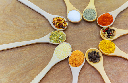 Herbs and spices.Aromatic ingredients and natural food additives.Backgroundの写真素材