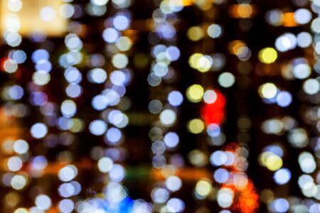 Bokeh christmas light decor background. Christmas bokeh