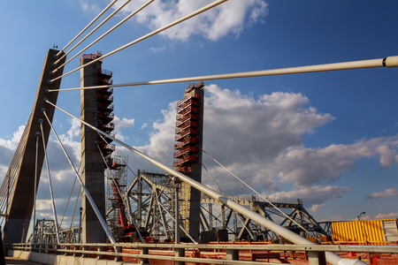 site of under construction Bridgeの写真素材