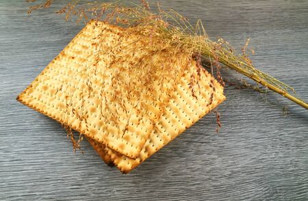 Jewish holiday Pesah celebration concept jewish Passover holiday Passover matzahの写真素材