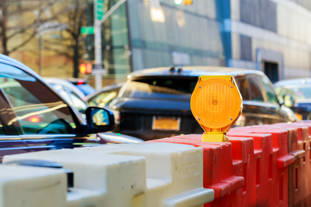 yellow traffic signal warning Yellow Warning Lightの写真素材