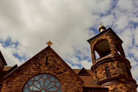 Ukrainian Greek Catholic Church NJ Est Brunswik sky clouds