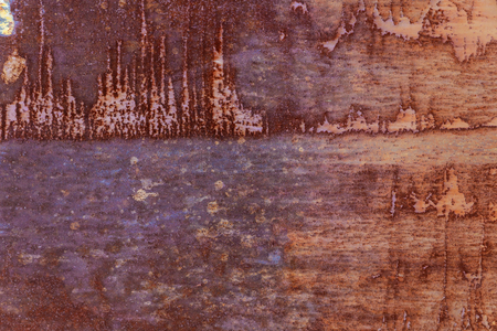 Metallic background with rusty corrosion lit from grunge rusty wet metall background