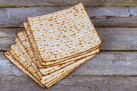 Symbol of passover jewish matzoh bread holiday matzoth celebration