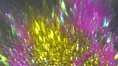 Abstract view of colorful lights circular bokeh background of Christmas light