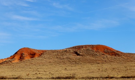 The beginning of over the of New Mexico Desert and mountainの写真素材