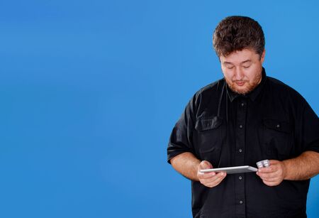 Tablet and pills with medical consulting online using tablet, modern technologies healthcare mobile...