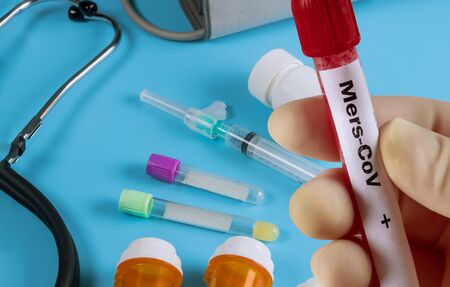 MERS-CoV Middle East respiratory syndrome coronavirus with blood sample