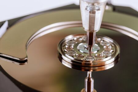 Recovery support shop, screw hard disk drive to repairの写真素材