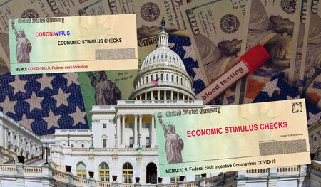 Americans senate receive emergency stimulus financial government assistance to Word COVID-19 on...