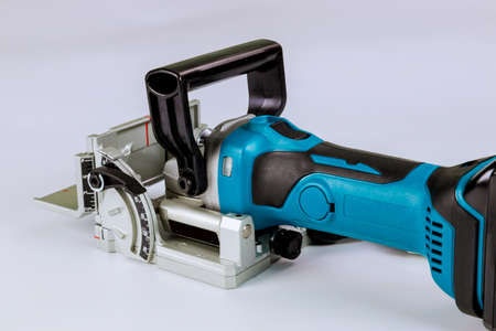 Lithium-Ion Cordless Plate Joiner, special milling machine tool only works in the workshop using...