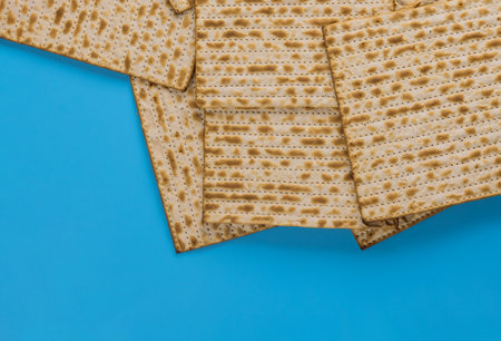 Jewish holiday pesah celebration on passover holiday breadの写真素材