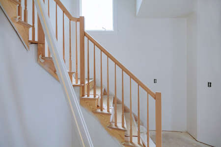 Construction finish details new home before installing interior drywall tape