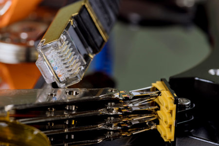 Cloud online data transfer storage for business network connects to internet server service files backupの写真素材