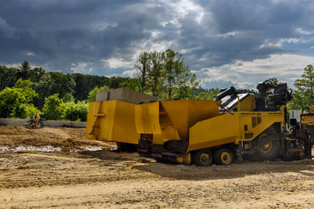 Drainage system on square concrete manholes are installed at constructed for draining stormwater of...
