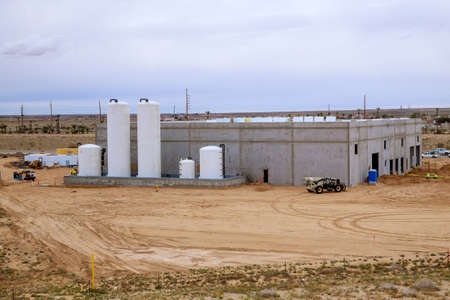 Construction of a building concrete office urban development