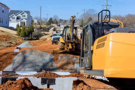 Repair of the old and bridge over a small river in a reconstruction road during the repair