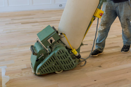 In newly built house, it is necessary to grind the wooden parquet floor using floor sander order to...