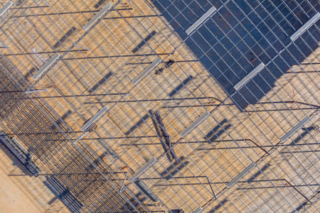 An aluminum steel frame structure for manufacturing warehouse construction sites is used in...