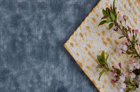 Many Jewish families will hold Seder meal on first night of Passover, during which matzah is prominently featured.の写真素材