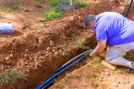 PVC polyvinyl chloride pipes are commonly used for underground water systems and insulation is...
