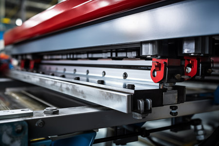 Heavy industrial machinery used in steel factory metalworkingの素材