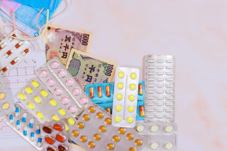 High quality treatment in Japan, you need to have Japanese yen, as medical care is expensiveの写真素材