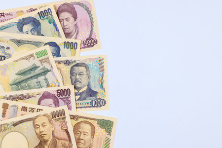 In 2024, Japan national bank, Nippon Ginko, will issue various denominations of banknotes cashの写真素材