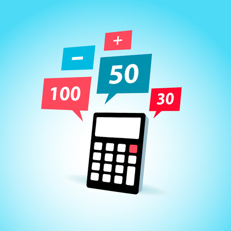 finance element calculator iconのイラスト素材