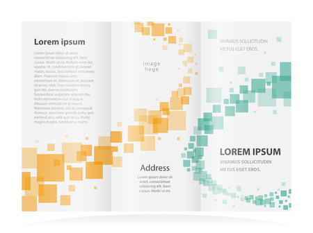 brochure design templateのイラスト素材