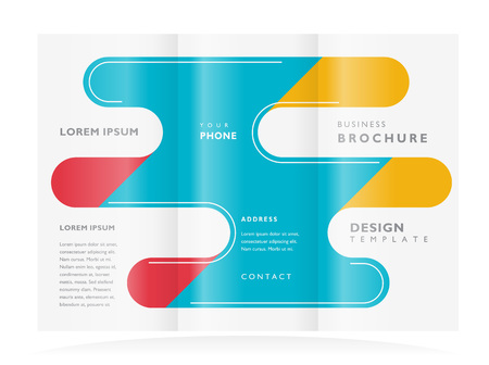 brochure design template leaflet abstractのイラスト素材