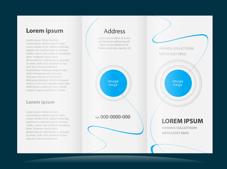 brochure design templateのイラスト素材