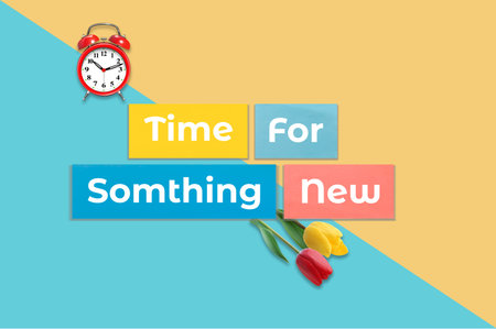 Motivational concept words Time for Something Newの写真素材