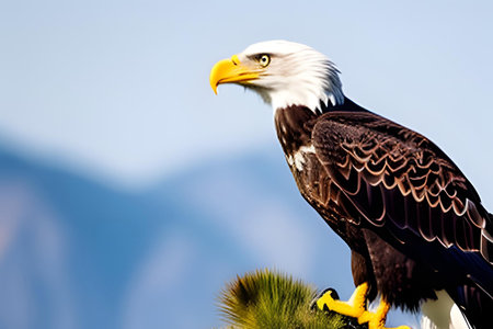 American Bald Eagle (Haliaeetus leucocephalus)の素材