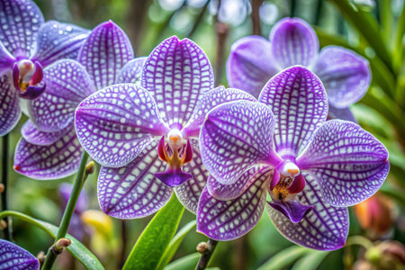 Beautiful purple orchid flowers in the garden, Phalaenopsisの素材
