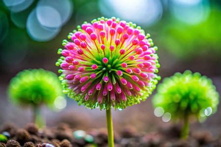 Close up of beautiful flower with bokeh background, Thailand.の素材