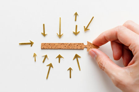 Leadership concept with guidance. Direction, influence and goal setting.の素材