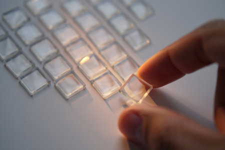 Crystal tile arranging. Display pattern and construction design.の素材