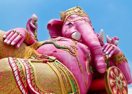Ganesh,Thai Temple,Saman Rattana Ram Temple Chachoengsao In Thailand 