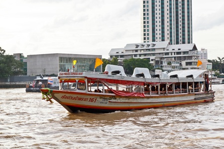 Chao Phraya River Express boatのeditorial素材