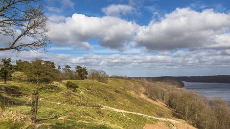 Landscape with a lake near Viborg in Jutland Denmarkの写真素材