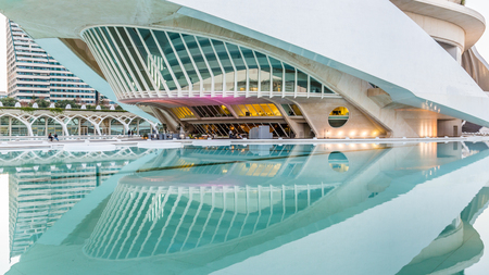 Valencia,Spain December 02, 2016: Opera house, Palau de les Arts Reina Sofia.のeditorial素材