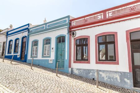 Lagos, Portugal - April, 18, 2017: Street view ancient center of Lagos, Algarve in Portugalのeditorial素材
