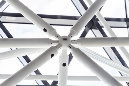 Abstract steel structureの写真素材