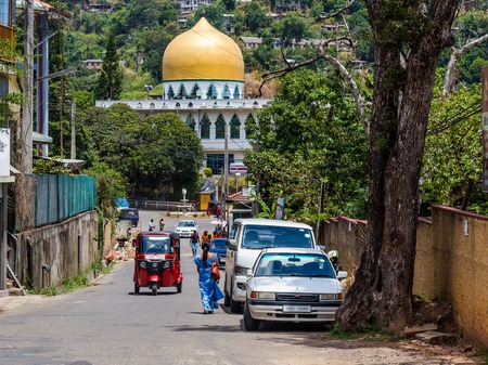Mosque in Bardarawela city in Sri Lankaのeditorial素材