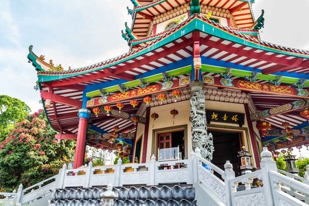 Vihara Watugong, Pagoda in Semarang, Central Java, Indonesiaのeditorial素材