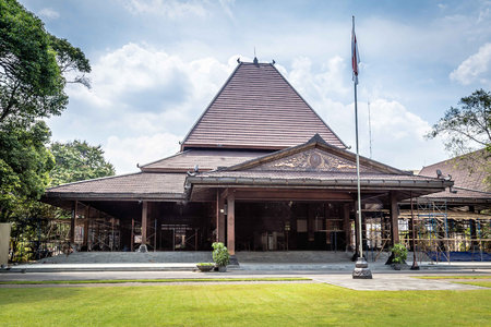 Townhall of Surakarta Indonesia undser reconstructionのeditorial素材