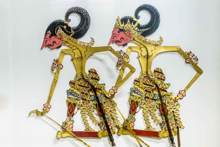 Wayang puppets of Indonesiaの写真素材