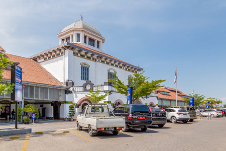 Semarang, Indonesia - October, 31, 2017 Station Tawang in Semarang West Java Indonesia